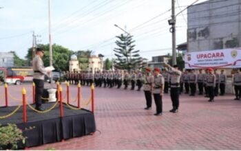 Polres Kota Langsa Gelar Upacara serah Terima Jabatan Kasat Reskrim