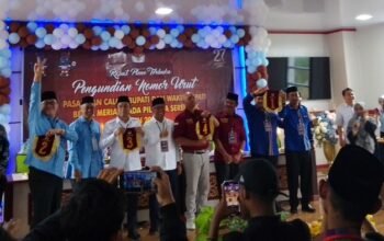 4 Pasangan Calon Bupati Bener Meriah Ikuti Rapat Pleno Terbuka Pengundian Nomor Urut