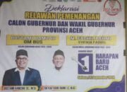 Deklarasi Relawan Pemenangan Calon Gubernur Dan Wakil Gubernur Propinsi Aceh. Bustami Hamzah,SE, M.SI-M.Fadhli Rahmi.(Selo.OmBus)