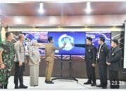 PJ walikota langsa Dr.(C). Syaridin S.Pd.M.resmi melaunching Aplikasi sistem informasi pelaporan pengendalian inflasi kota langsa