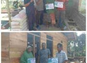 Tim Relawan SAH Serahkan Bantuan Rehabilitasi Rumah untuk Asiah, Janda Pejuang GAM