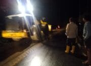 Tanggap Bencana, Polsek Silih Nara Gerak Cepat Datangi Lokasi Tanah Longsor Di Kampung Jerata