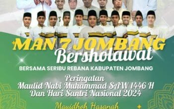 Peringati Maulid Nabi, MAN 7 Jombang Adakan Sholawatan dan Pengajian Akbar