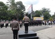 Kapolres Aceh Tengah Pimpin Apel Penerimaan Serpas BKO Brimob Polda Aceh