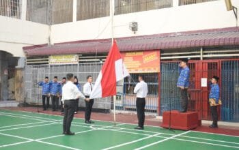 Maju Bersama Indonesia Raya, Rutan Labuhan Deli Gelar Upacara Hari Sumpah Pemuda Ke – 96
