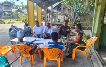 Koramil 11/Bandar Baru Komsos Dengan Komponen Masyarakat Desa Tualada