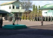 Kodim 0104/Atim Gelar Upacara 17-san Oktober 2024 agar senantiasa memanjatkan puji dan syukur kehadirat Allah SWT.