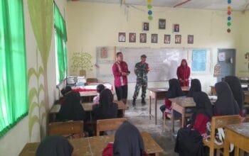 Babinsa Berikan Wasbang Dan Bela Negara Kepada Siswa Siswi SD 1/ Jagong