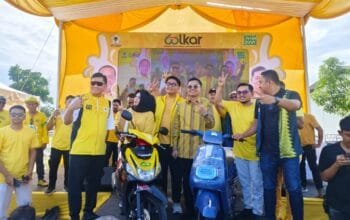 Ilham Pangestu perintah kan kader Golkar Menangkan Jeffry-Haikal untuk kota Langsa.