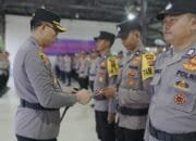 Kapolres Pidie Pimpin Pengecekan Kesiapan Personel Pam TPS