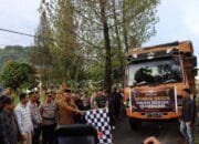 Kapolres Aceh Tengah Dan Forkopimda Lepas Pemberangkatan Logistik Pemilihan Ke Kecamatan