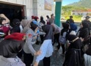 Polisi Lakukan Pengamanan Penyortiran dan Pelipatan Surat Suara Pemilihan