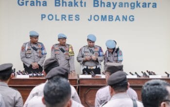 Antisipasi Penyalahgunaan Senpi, Anggota Polres Jombang Diperiksa