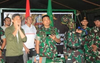 Aslat Kasad Tinjau Latihan Ancab YTP 411/Pandawa