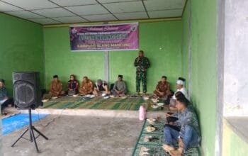 Pastikan Musyawarah Berjalan Lancar, Danramil 09 Ketol Ikuti Musrenbangdes Kampung Blang Mancung