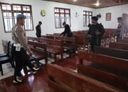 Siap Berikan Rasa Aman Perayaan Natal Di Tempat Ibadah, Polisi Lakukan Sterilisasi Dan Pengamanan Ketat