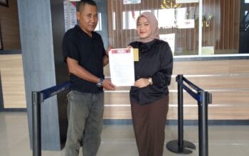 AMPUH Deli Serdang Resmi Laporkan Dugaan Korupsi Dana desa Tanjung Sari Ke Kejari