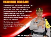 Kapolres Aceh Tengah : Terima Kasih kepada Masyarakat atas Pilkada 2024 yang Aman dan Damai