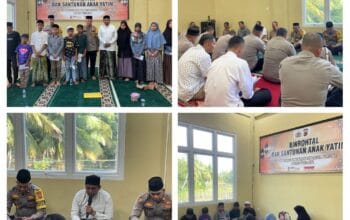 Polres Pidie Jaya Intensifkan Binrohtal dan Santunan Anak Yatim