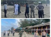 Operasi Lilin Seulawah 2024: Polres Pidie Jaya Tingkatkan Keamanan di Pantai Wisata Tringgadeng