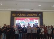 Polres Jombang Gelar Konferensi Pers Dalam Rangka Anev dan Kamtibmas