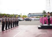 Kapolres Pidie Pimpin Upacara Kenaikan Pangkat Personel