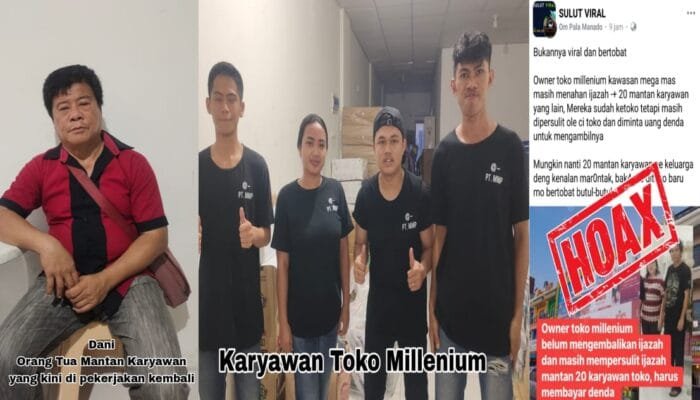 Tudingan Bohong Terhadap Toko Millennium di Sosial Media, Pihak Toko Tegaskan Hal Tersebut Hoax