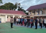 Polsek Bandar Dua Latih PBB Dasar Terpadu Gerakan Pemuda Ansor Angkatan ke-3 di Pidie Jaya