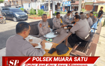 Tingkatkan Kinerja, Polsek Muara Satu Gelar Apel dan Anev Mingguan
