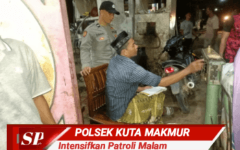 Polsek Kuta Makmur Intensifkan Patroli Malam, Ciptakan Suasana Kondusif