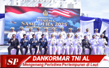 Di Atas Kapal Perang, Dankormar Turut Mengenang Peristiwa Pertempuran di Laut