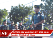 Dandim 0103 Aceh Utara Pimpin Upacara Pengibaran Bendera