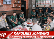 Perkuat Sinergitas, Kapolres Jombang Silaturahmi ke Makodim 0814 Jombang