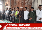 Pererat Tali Silahturahmi, Babinsa Koramil 03 Pegasing Haridi Acara Forum Ukhuwah Silaturahmi Se- Kecamatan Pegasing