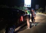 Dalam Rangka Cipkon, Personel Gabungan Polres Aceh Tengah Gelar Razia Malam Hari