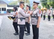 Kapolres Pimpin Sertijab Kabag Ren Dan Kabag Log Polres Aceh Tengah