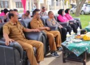 Bersama Kabid Pertanian Kapolres Aceh Tamiang Launching Program Pekarangan Pangan Lestari
