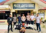Polsek Langsa Barat berhasil aman kan salah satu Pelaku Pencuri Sepeda Motor, beserta barang bukti.