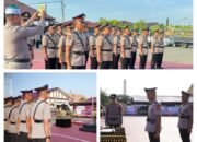 Kapolres Pidie Pimpin Upacara Sertijab Kabagops dan Kapolsek Jajaran