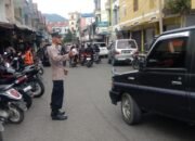 Ciptakan Ramadhan Aman, Polisi Di Aceh Tengah Lakukan Pengaturan Di Simpang Dan Titik Takjil