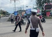 Cegah Kemacetan dan Kejahatan, Polres Pidie Jaya Gelar Patroli Ramadhan di Pasar Tumpah