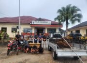 Polsek Sungaiselan Tangkap Empat Pelaku Pencurian Sawit Milik PT Sinar Mas