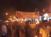 Gemuruh Takbir dan Kilauan Obor Sambut Idulfitri di Pante Bidari