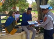 Polres Aceh Tengah Sosialisasi Tertib Berlalulintas Disertai Pembagian Buku