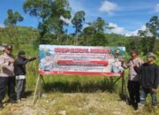 Polres Pidie Pasang Spanduk Larangan PETI di Titik Rawan Penambangan Ilegal