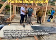 Respons Cepat Pemerintah Kecamatan: Camat Pantee Bidari Bantu Bahan Bangunan