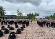 Tingkatkan Profesionalisme, Satsamapta Polres Pidie Jaya Gelar Simulasi Dalmas dan AWC