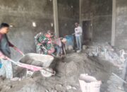 Babinsa Koramil 06/Jagong Laksanakan Karya Bhakti Bersama Warga di Desa Jeget Ayu