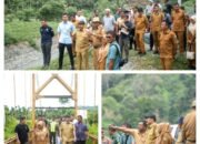 Bupati Pidie Tinjau Titik Lokasi Sungai Panca Banjir Bandang