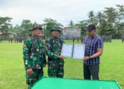 Gladi bersih penutupan TMMD ke-124 Kodim 0103/Aceh Utara berlangsung di Lapangan Desa Simpang Keuramat